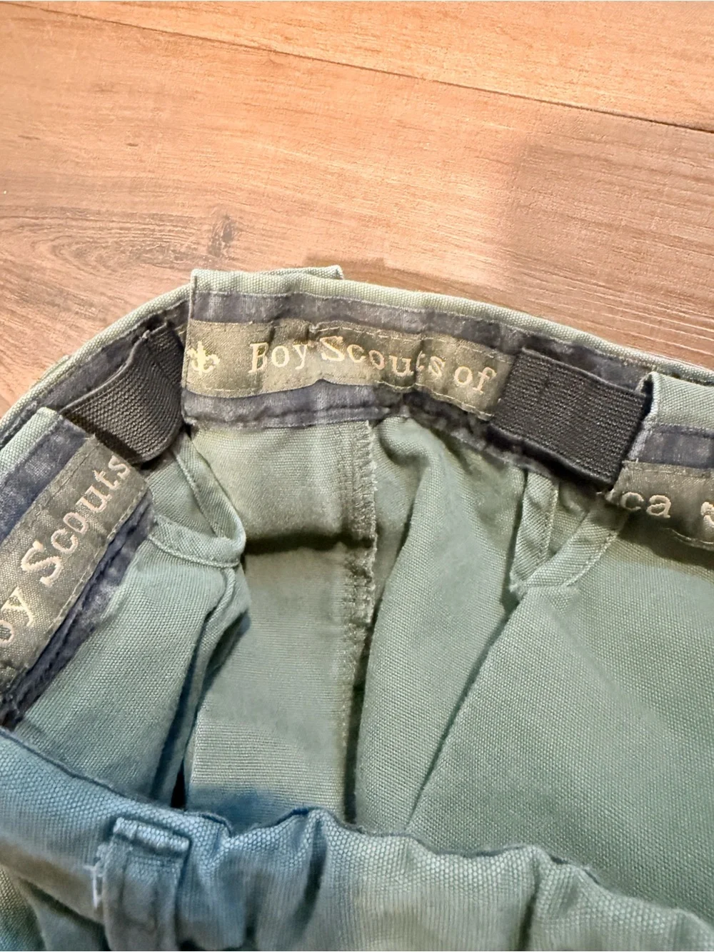 Kids Olive Cargo Shorts